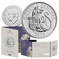 2025 £5 The Royal Tudor Beasts The Queen's Panther UK BUNC 