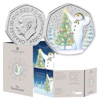 2024 50p The Snowman UK Coloured Brilliant Uncirculated Coin