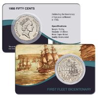 1988 50c Australia Bicentenary First Fleet Pack Style 2