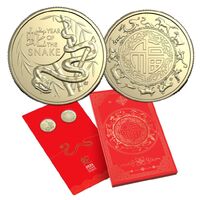 2025 $1 Lunar Calendar Year of the Snake Uncirculated Two Coin Set 