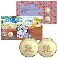 2024 Bluey Limited Edition 2-Coin and Minisheet Collection – Muffin and Socks