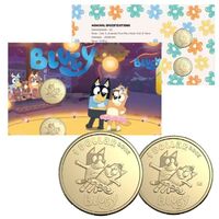 2024 Bluey Limited Edition 2-Coin and Minisheet Collection – Dad and Mum