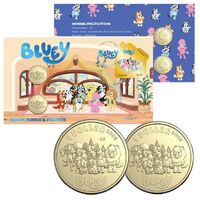  2024 Bluey Limited Edition 2-Coin and Minisheet Collection – Bluey, Bingo and Friends