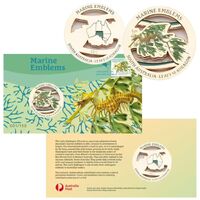  2024 South Australia Leafy Seadragon Marine Emblems Limited-Edition Medallion Cover 