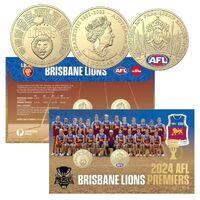 2024 AFL Grand Final Winners Brisbane Lions Limited-Edition Two-Coin PNC