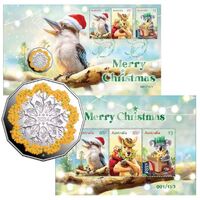 2024 50c Merry Christmas Limited-Edition Silver Proof Coin and Minisheet Collection