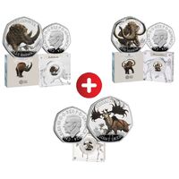 2024 50p Ice Giants - Coloured Silver Proof Coin COMBO