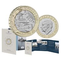 2025 £2 Iconic Navy Vessels - HMS Belfast Brilliant Uncirculated Coin