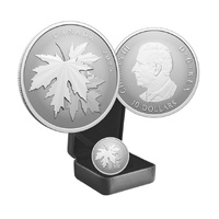 2025 Royal Canadian $10 Gleaming Maple Leaves Fine Silver Coin 