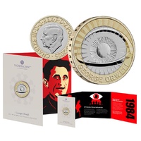 2025 £2 George Orwell UK Brilliant Uncirculated Coin