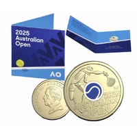 2025 $2 Men’s Australian Open Privy Mark Coin in Folder