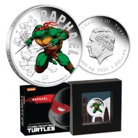  2025 $1 Teenage Mutant Ninja Turtles - Raphael 1 Oz Silver Proof Coloured Coin