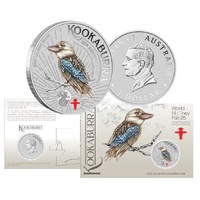 2025 World Money Fair Berlin - Show Special Australian Kookaburra 1oz Silver Coloured Coin