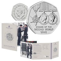 2025 50p Stories of The Second World War Brilliant Uncirculated Coin