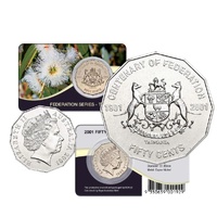 2001 50c Tasmania - Centenary of Federation Uncirculated Coin Pack