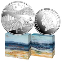 2025 $1 Bush Capital Kangaroo Series 1 Oz Fine Silver Proof Coin