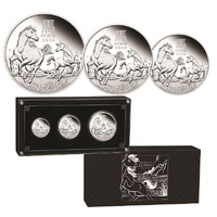 2026 Australian Lunar Series III Year of the Horse Silver Proof Three-Coin Set