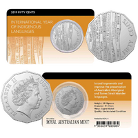 2019 50c International Year of Indigenous Languages Cupro-Nickel Uncirculated Coin Pack