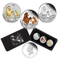 2026 Year of the Horse - Australian Lunar Series III 1 Oz Silver Trio
