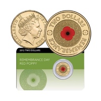 2012 $2 Remembrance Red Poppy Coin Pack