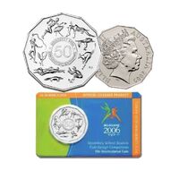 2006 50c Melbourne Commonwealth Games Secondary School Student Coin Design Competition Uncirculated