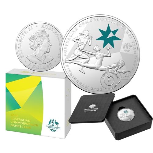 2022 $1 Commonwealth Games 1/2oz Silver UNC