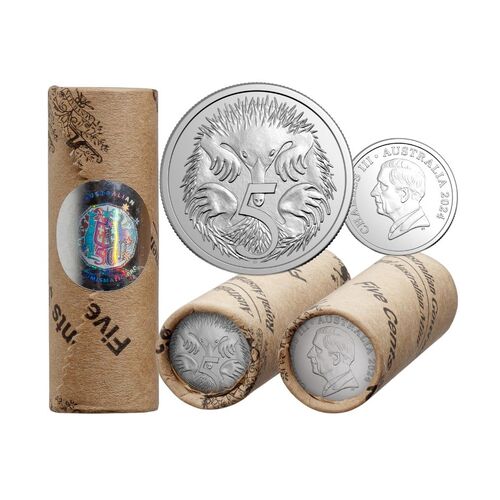 2024 5c King Charles III Uncirculated Premium Mint Roll