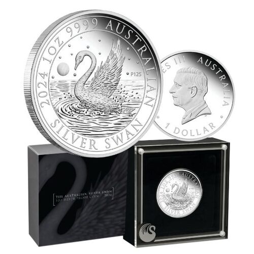 2024 $1 Australian Swan 1oz Silver Proof Coin