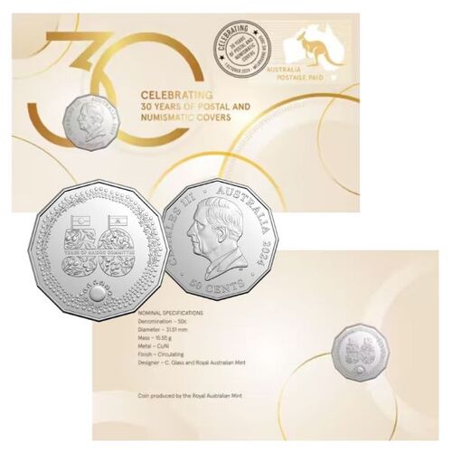 2024 Celebrating 30 Years of Postal Numismatic Covers PNC