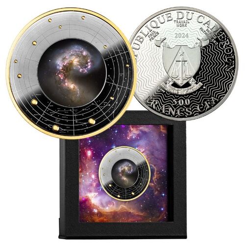 2024 Galaxies Series - The Antennae Galaxy 17.50g Silver Coin