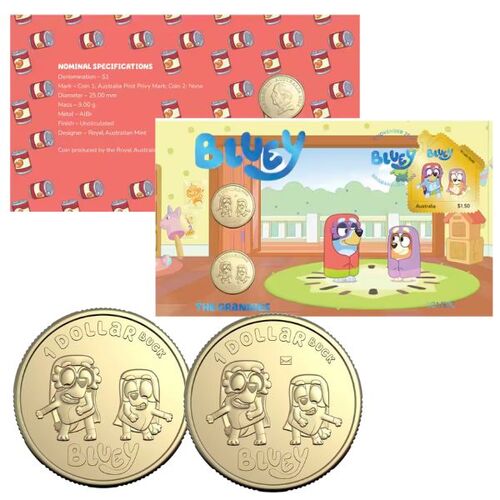 2024 Bluey Limited Edition 2-Coin and Minisheet Collection – The Grannies