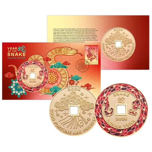 2025 Christmas Island Lunar New Year of the Snake PMC