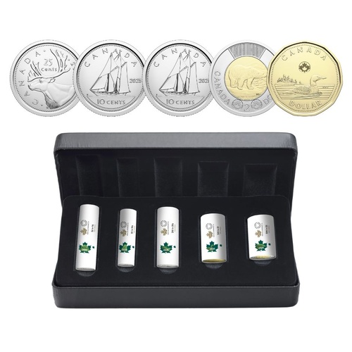 2025 Royal Canadian Mint First Strikes 6 Roll Denomination Set (Special Wrap)