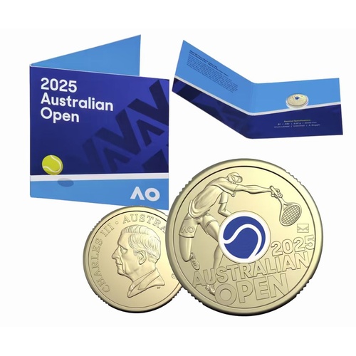 2025 $2 Men’s Australian Open Privy Mark Coin in Folder