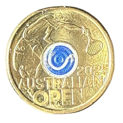 2025 $2 Men’s Australian Open Uncirculated Coin in 2x2 Flip