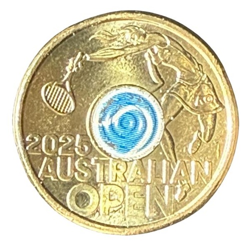 2025 $2 Australian Open Women's Tournament Uncirculated Coin in 2x2 Flip