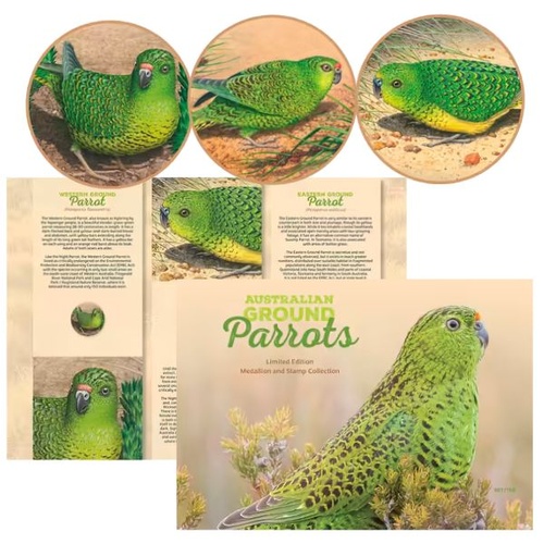 Australian Ground Parrots Limited-Edition Medallion Collection