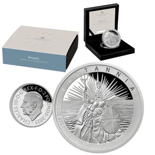 2025 £2 Britannia 1oz Silver Proof  Coin