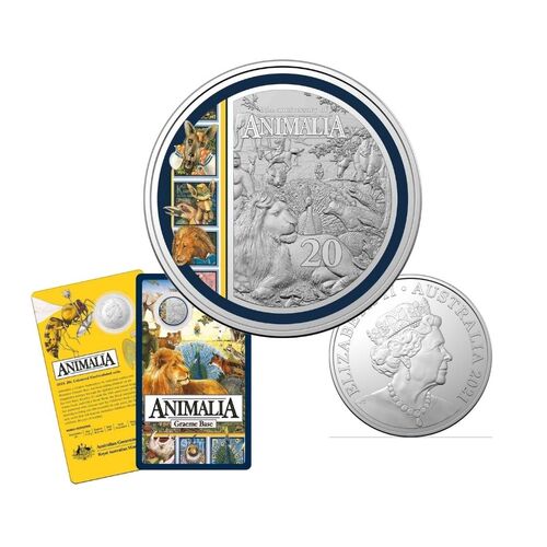 2021 20c 35th Anniversary of Animalia CuNi Coloured UNC