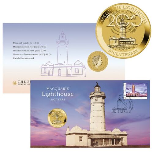 2018 $1 Macquarie Lighthouse 200 Years Bicentenary PNC